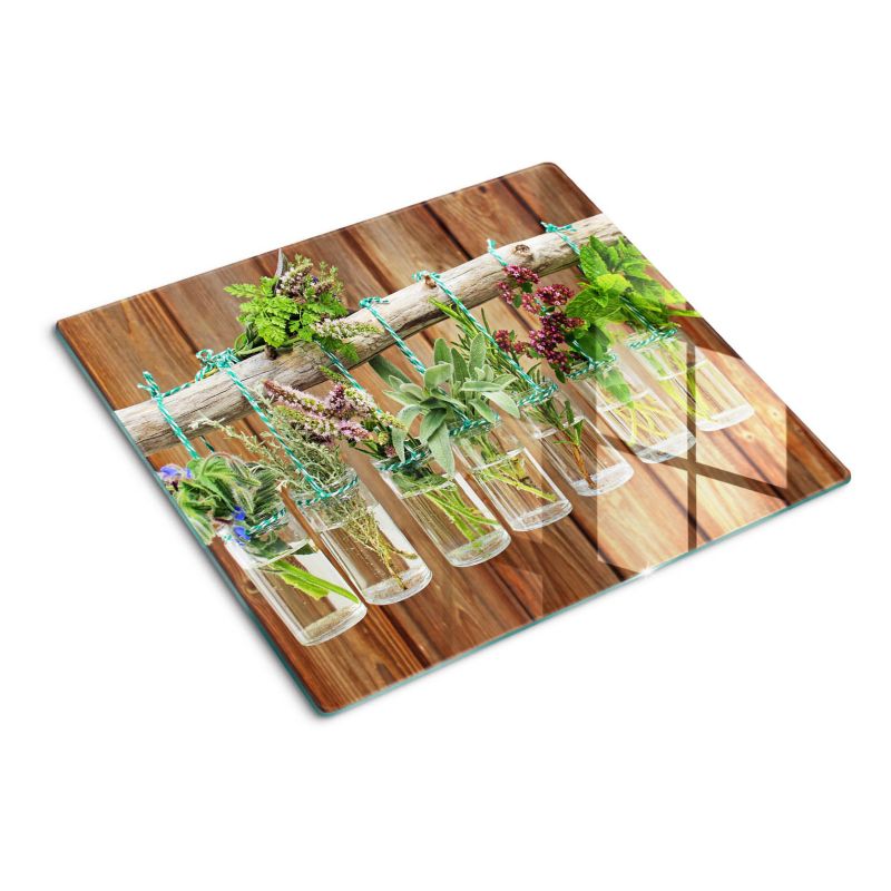 Deska szklana Tulup Zioła w słoikach 60x52 cm 1 szt.