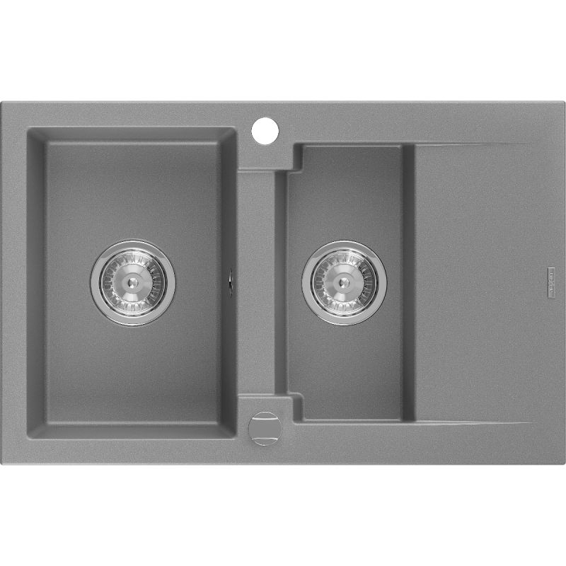 Zlewozmywak wpuszczany Mexen Gaspar 1,5-komorowy szary 737x475mm - 6507731505-71-B 1 szt.