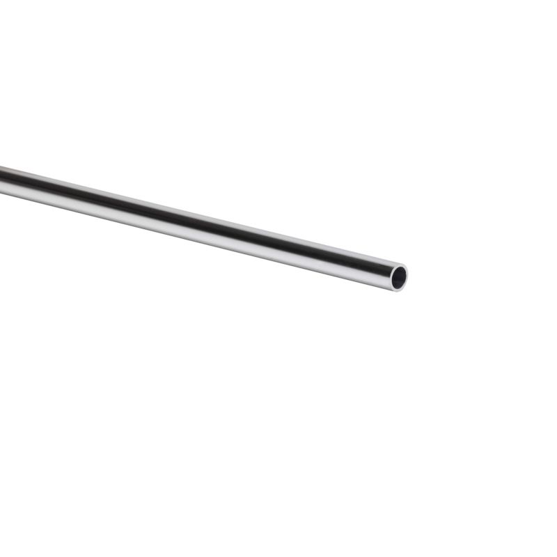 Rura okrągła aluminiowa 1000 x 8 x 1 mm srebrna połysk