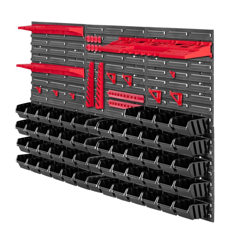 Tablica Narzędziowa KADAX Ścianka 117x78cm 79el Warsztat Garaż Kuwety 1szt.