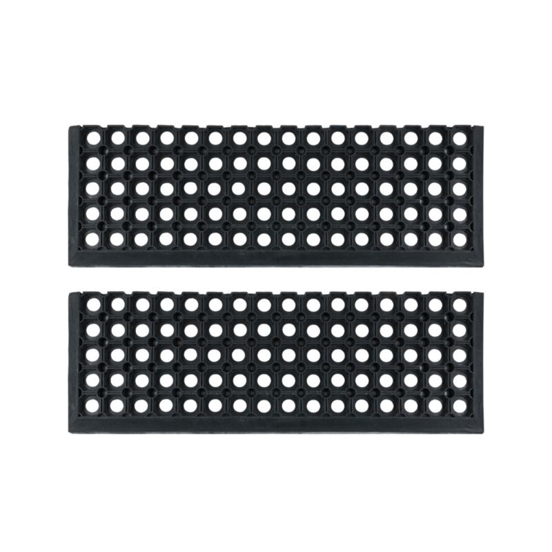 Nakładka gumowa na schody 25x75 cm Domino e-floor czarny 2 szt