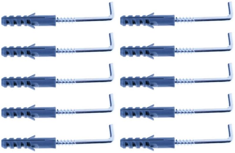 Kołki rozporowe Benox 6 x 30 mm z hakiem prostym „L” 10 szt.