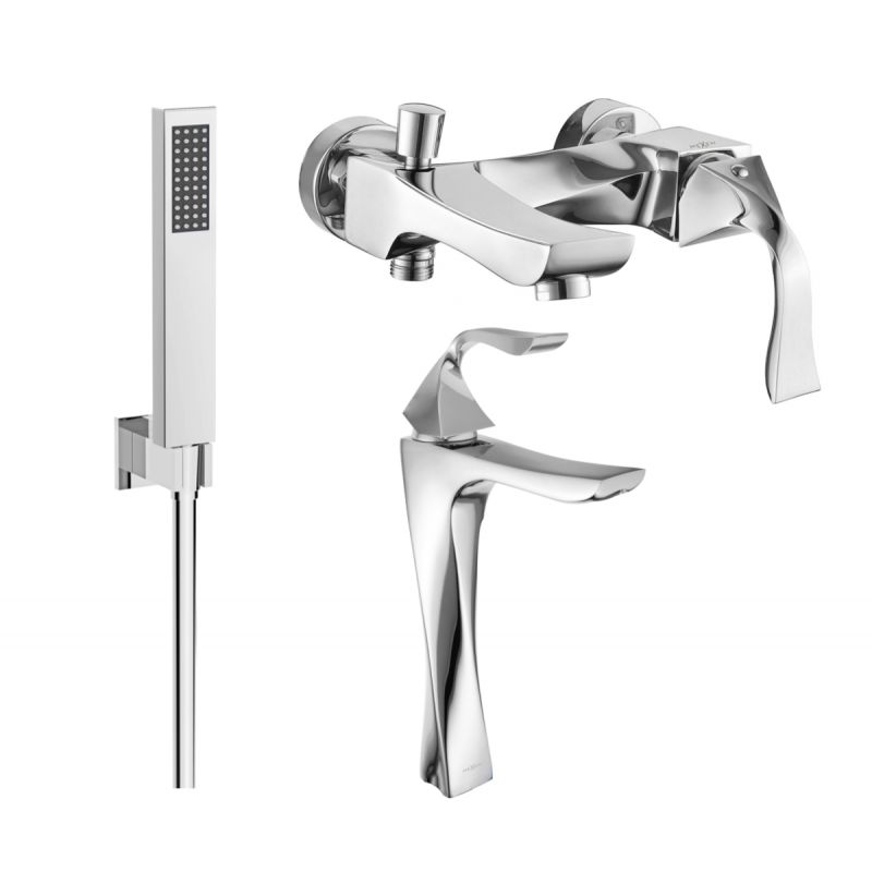 Zestaw wannowy Mexen Estrella chrom 1 szt.