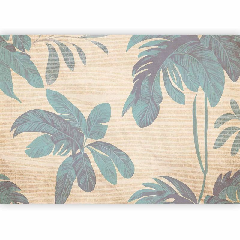 Fototapeta samoprzylepna Artgeist Liście szara 147x105 (3 części) 10388aa rolka 1 szt