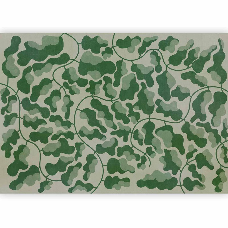 Fototapeta flizelinowa Artgeist 110g/m2 Liście szara 100x70 (2 części) 10494aa rolka 1 szt