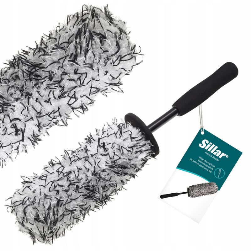 Szczotka, Sillar, do mycia auta, czyszczenia, samochodu, kół, felg, kołpaków, miękka, 1szt