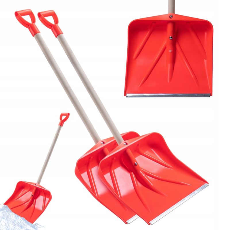 Łopata Do Śniegu KADAX Duża szufla Solidna Drewniany Trzon Łopaty 130cm 1szt.