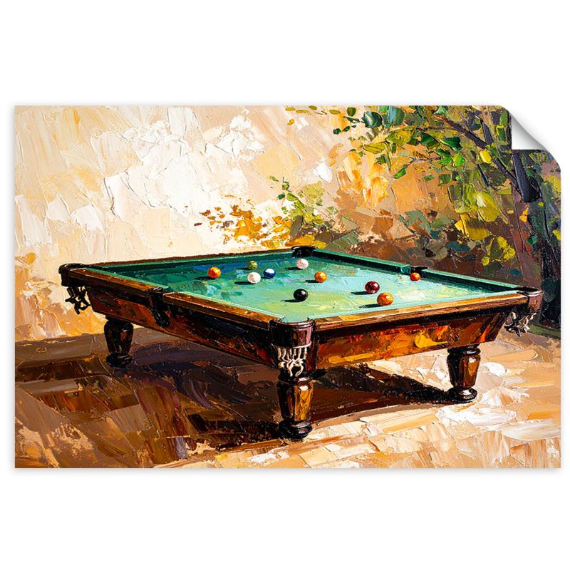 Naklejki samoprzylepne do salonu sypialni Feeby Stół bilardowy 150x100cm 1szt