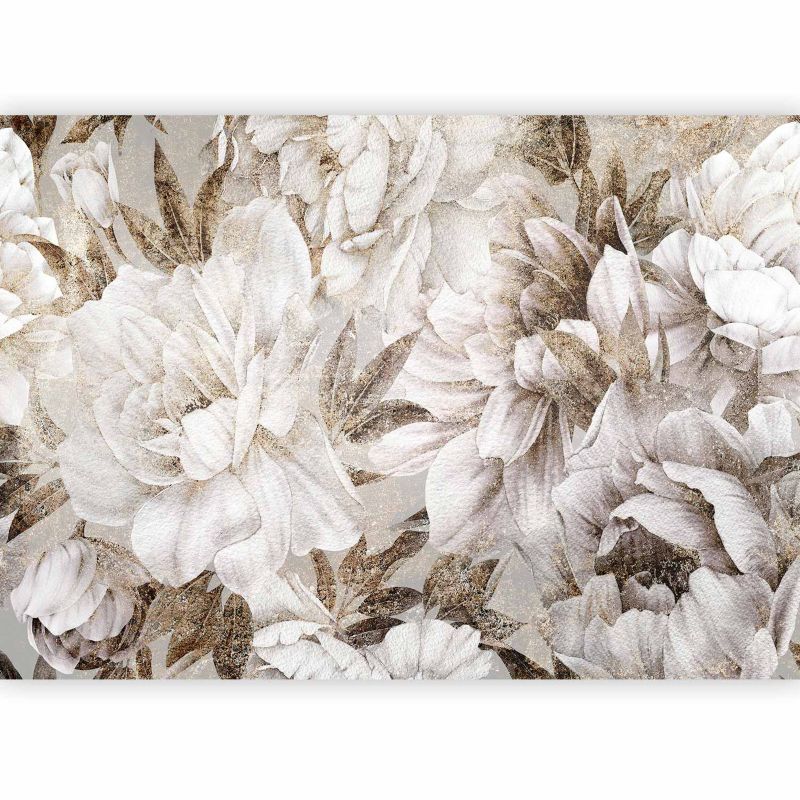 Fototapeta samoprzylepna Artgeist Kwiaty szara 294x210 (6 części) 10127aa rolka 1 szt