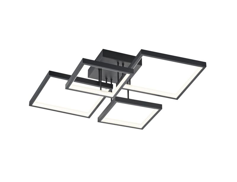 Lampa sufitowa wisząca Trio Sorrento 2182 czarno-biała nowoczesna wbudowany LED 24W 1 szt.