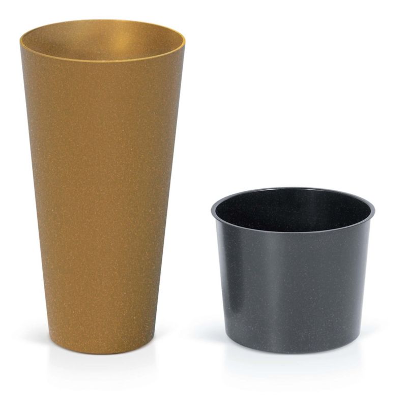 Donica EDANTI Ogrodowa 30 cm Na Taras Do Domu Eco Wood Brązowa 1 szt.