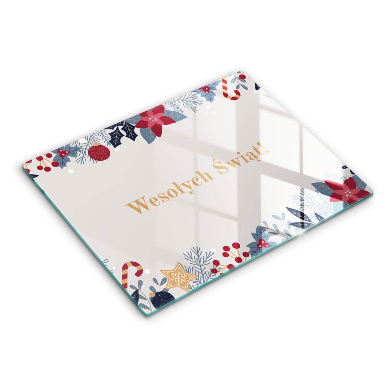 Szklana deska do krojenia Wallfluent 40x52 cm Magicznych Świąt 1 szt.