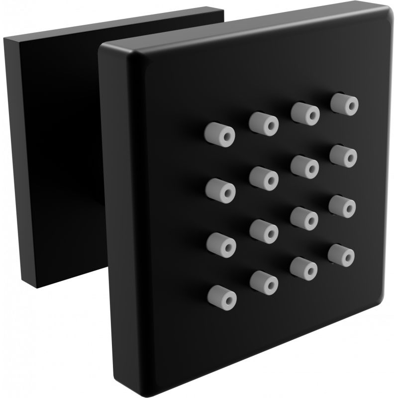 Dysza boczna natynkowa Mexen czarna 1 szt.