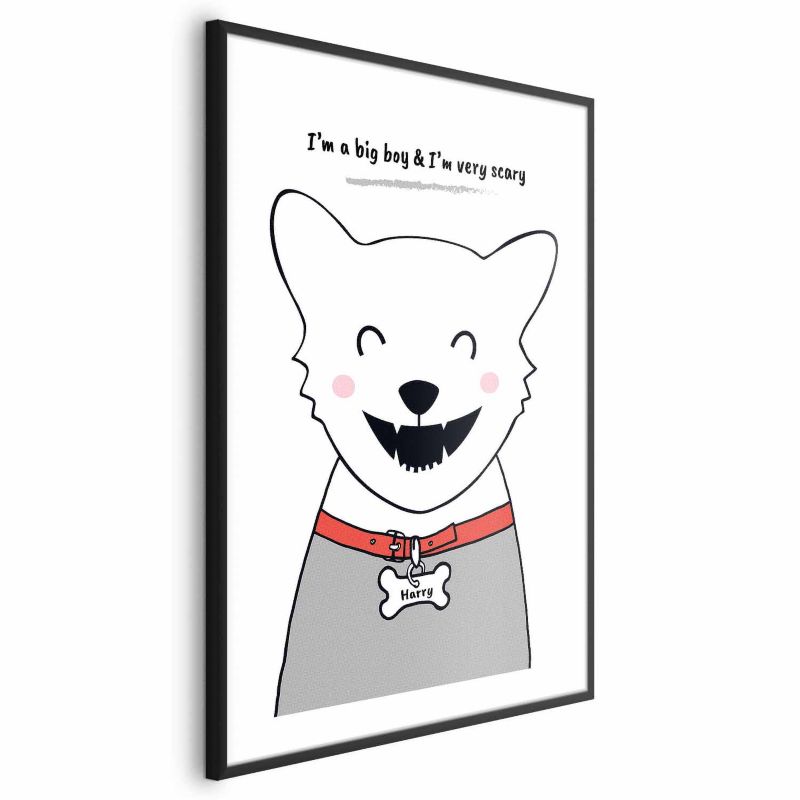 Plakat Artgeist Piesek Harry 40x60 cm z ramą czarną 1 szt