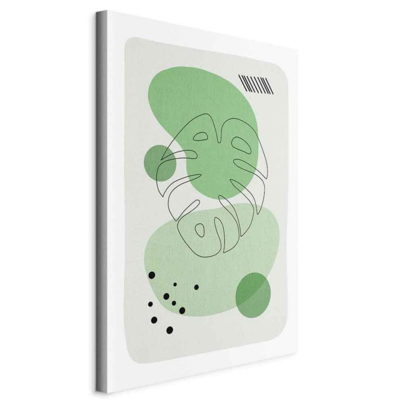 Obraz Artgeist Zielona Monstera 60 x 90 cm płótno włoskie 1 szt