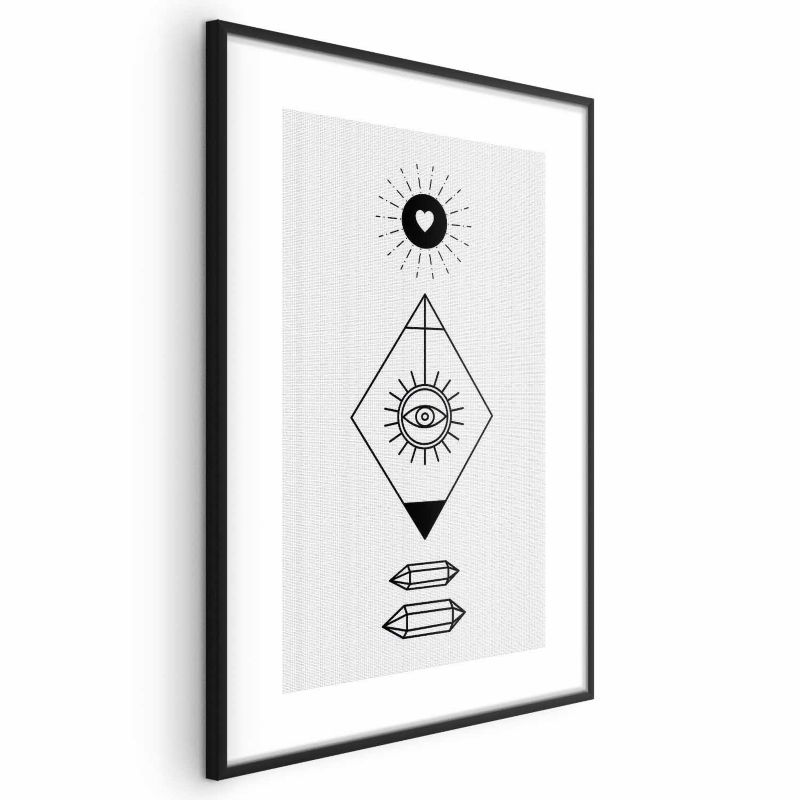 Plakat Artgeist Symbole 29,7x42 cm z ramą czarną 1 szt
