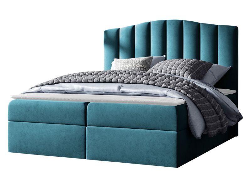 Łóżko kontynentalne MIRJAN 24 Lindos 120x200 morski 1 szt.