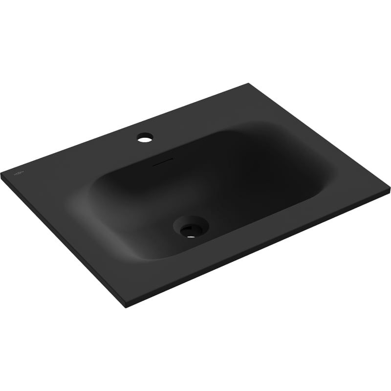 Umywalka wpuszczana Mexen Vela czarna mat 61 x 46,5 cm 1 szt.