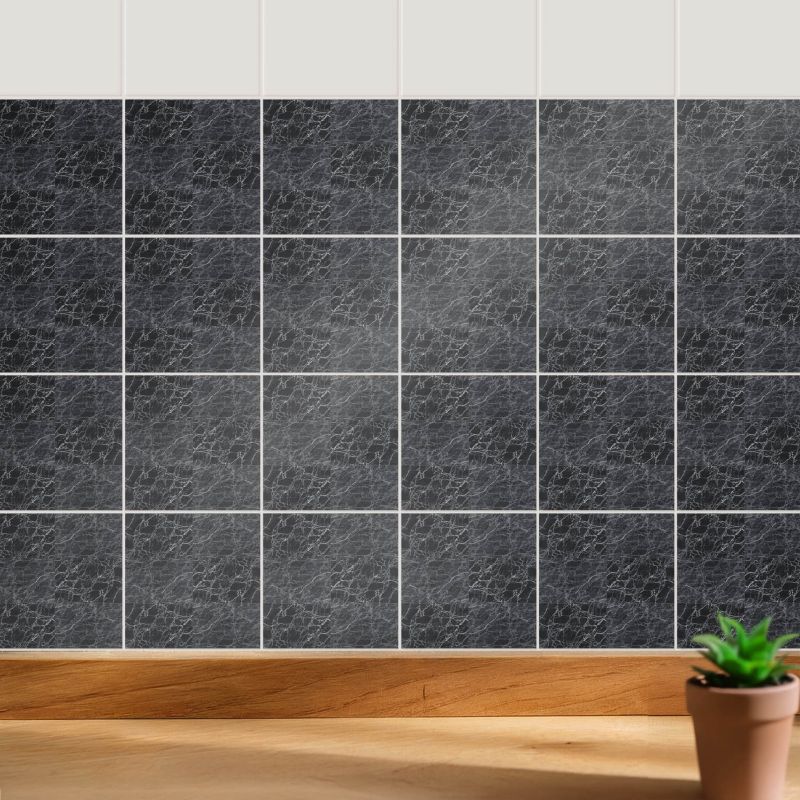 Naklejki na kafelki Wallfluent 15x15 cm Abstrakcyjna struktura 3D samoprzylepna folia 24 szt.