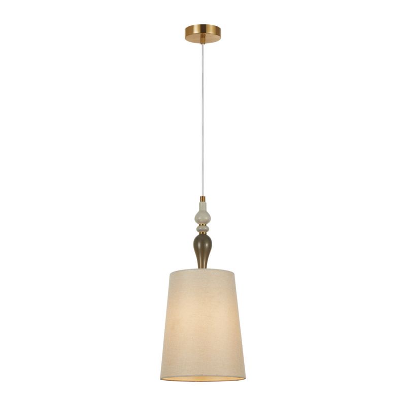 Lampa wisząca Italux Moren 9536 brąz antyczny-morelowy styl klasyczny 1xE27 x 60W 1 szt.