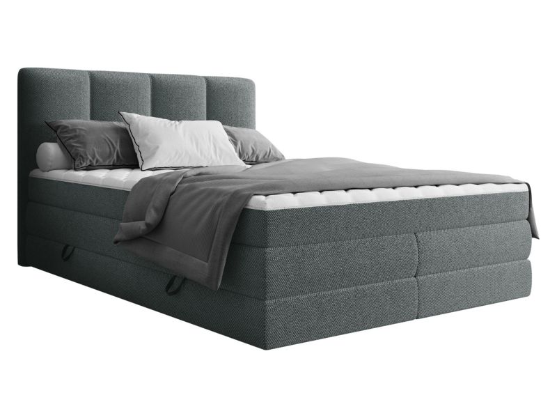 Łóżko kontynentalne MIRJAN 24 Point 180x200 szary 1 szt.