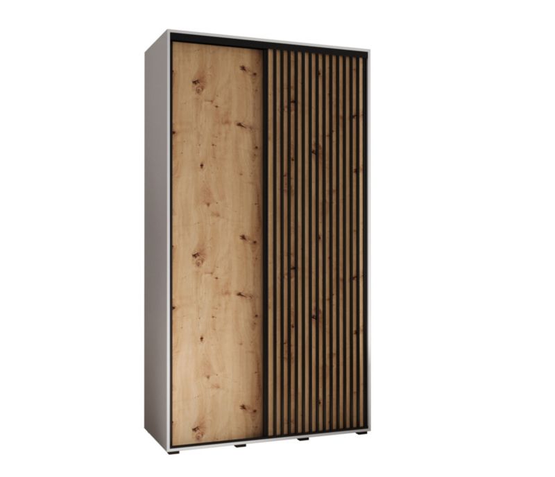 Szafa przesuwna Garderoba Abiks Lanko 1 130 gł. 60 biały/artisan 1 szt.