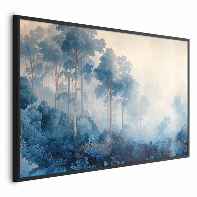 Plakat Artgeist Lasek we mgle 30x21 cm z ramą czarną 1 szt