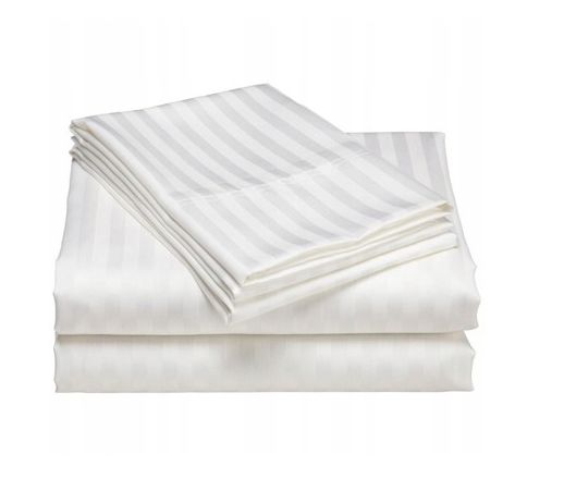 Komplet pościeli z mikrofibry KAM-POL bawełna 100% z zakładką pasek 2 cm 180x200 + 2x70x80 3 szt.