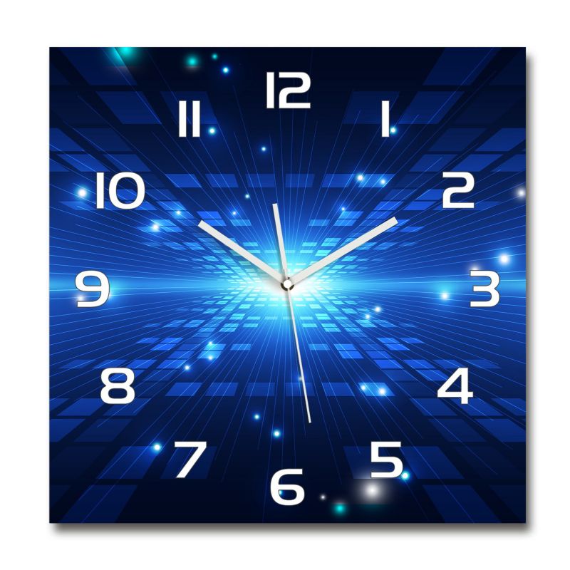 Zegar szklany Tulup Trójwymiarowe tło 30x30 cm cm cichy 1 szt.