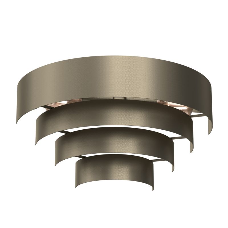 Kinkiet ścienny Luminex Rings tytanowy złoty 2 x E27 x 15W IP20 wym: 20 x 40 x 19,5 cm - 1 szt.