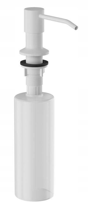 Dozownik Do Płynu Mydła okrągły Granitan Biały 1 szt.