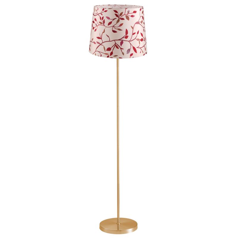 Lampa podłogowa Sanico Goldlux scarlet złota abażur stożek 35cm autumn leaves E27 IP20 - 1 szt.
