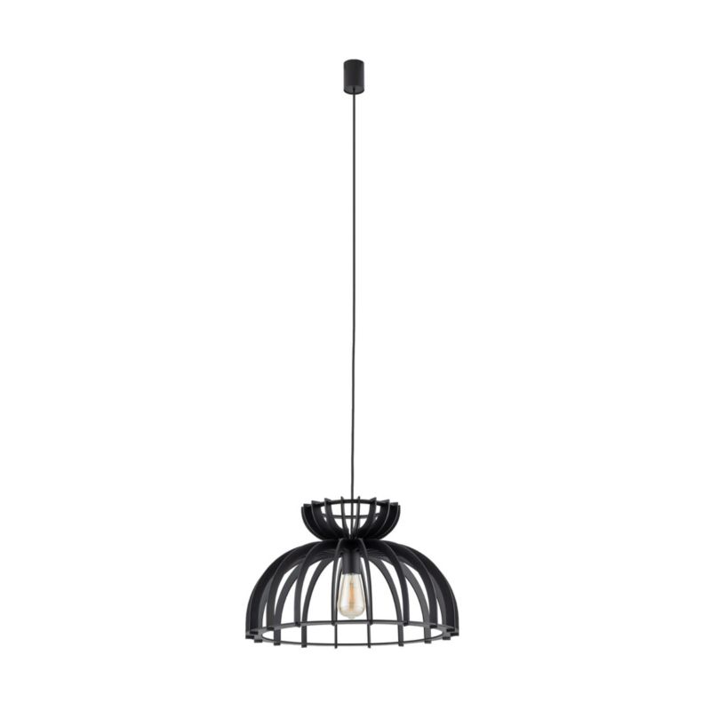 Lampa sufitowa wisząca Nowodvorski Lighting Kymi czarna wym: 160 x 48 x 48 cm 1xE27 x 60W 1 szt.