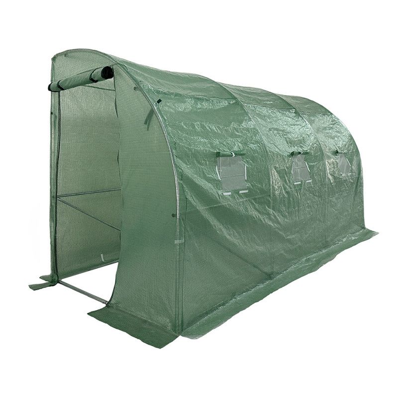 Tunel ogrodowy 4iQ Group 4x1,5m Zielony Folia UV 1szt.