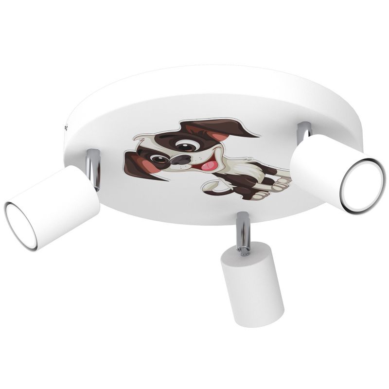 Lampa sufitowa Luminex Fun biało-brązowa-różowa 3 x GU10 x 8W wym: 10,5 x 30 x 30 cm - 1 szt.