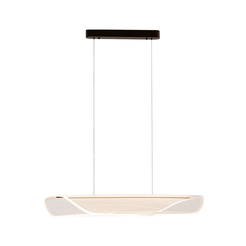 Lampa wisząca Italux Casel 0585 przezroczysto-kawowy nowoczesna wbudowany LED 32W 1 szt.
