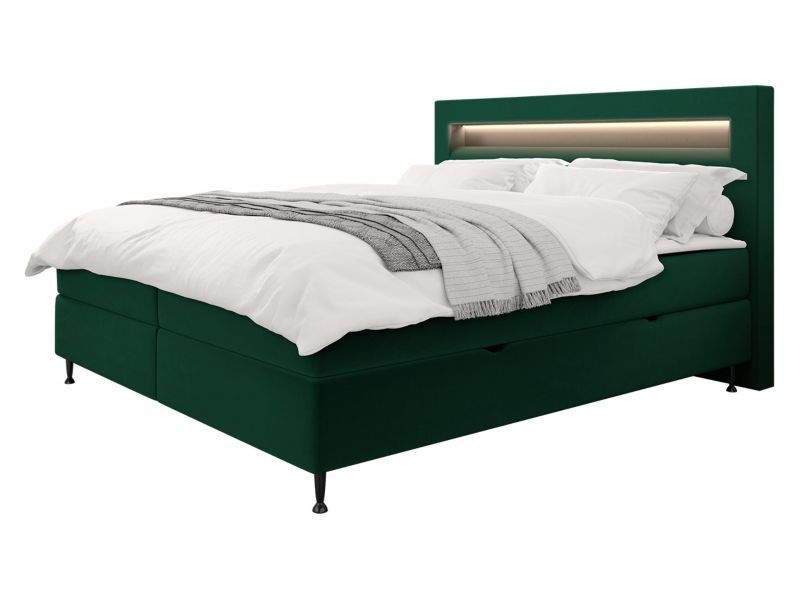 Łóżko kontynentalne MIRJAN 24 Ovo 180x200 wojskowa zieleń 1 szt.