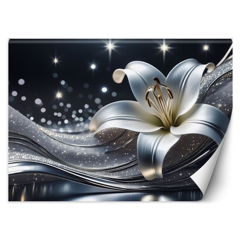 Fototapeta Feeby Natura, srebrny kwiat 300x210 1 szt