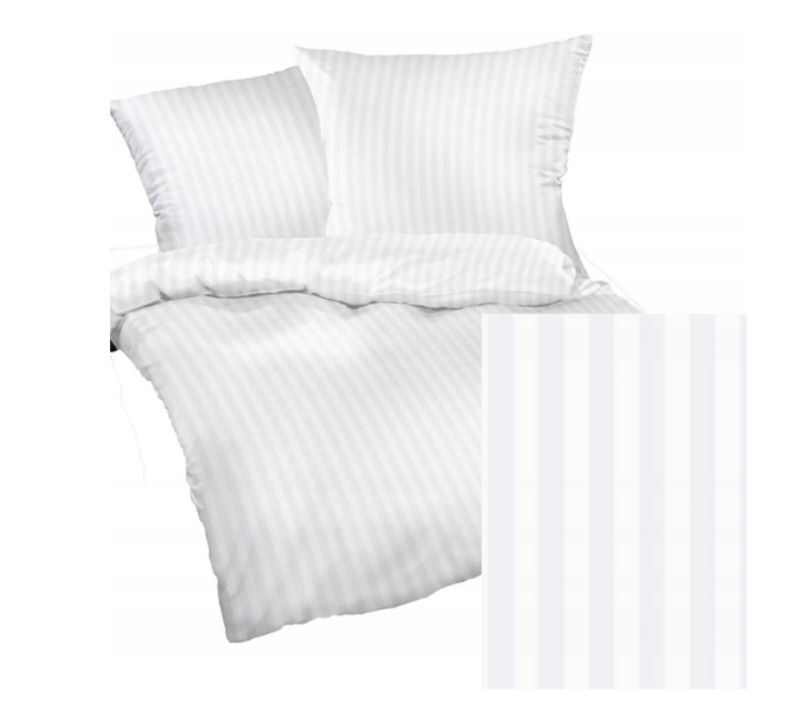 Komplet pościeli z mikrofibry KAM-POL bawełna 100% na zamek pasek 1 cm 180x200 + 2x50x70 3 szt.