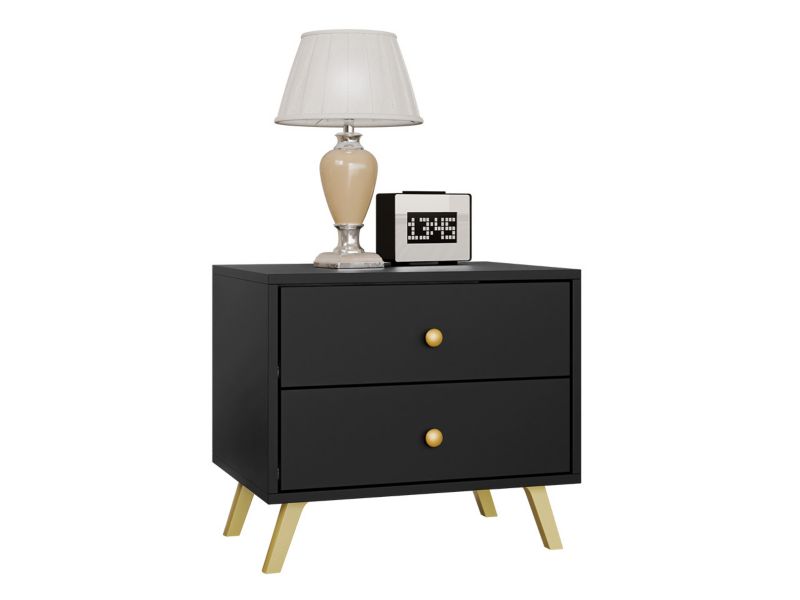 Stolik nocny MIRJAN 24 Siena czarny 1 szt.