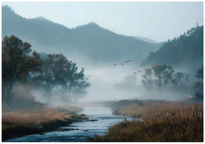 Fototapeta WALLARENA Do Sypialni Salonu Na Flizelinie Las Góry Jezioro Niebieski 300x210 cm 16140VX6 1 szt.