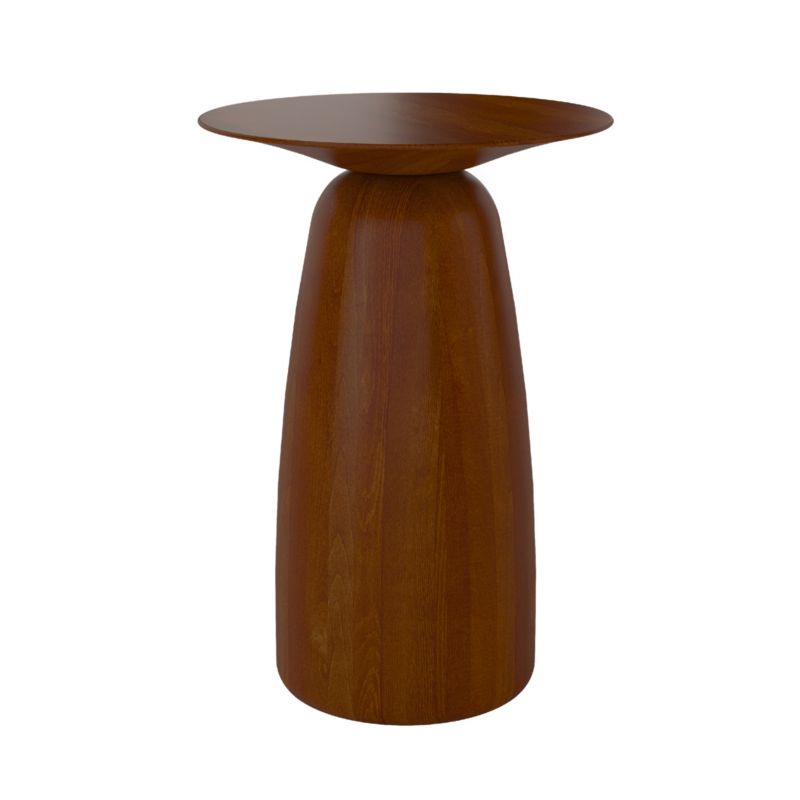 Stolik drewniany Kayani Baobab 44 śr. 32,5 cm orzech 1 szt.