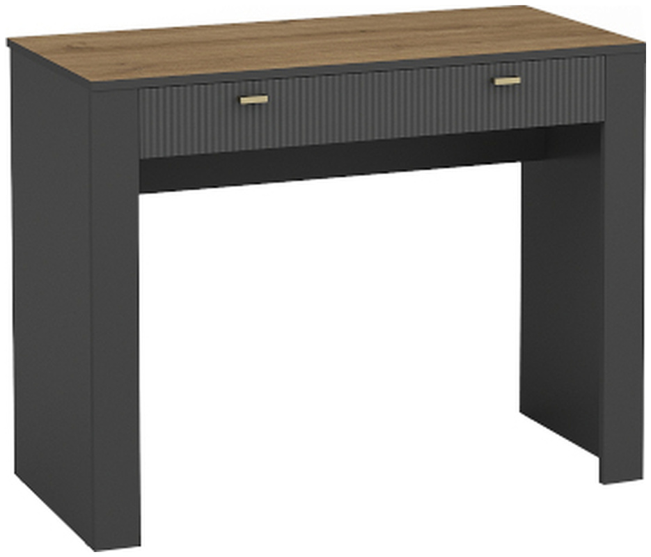 Nowoczesna czarna toaletka z szufladami 102 cm MISTY