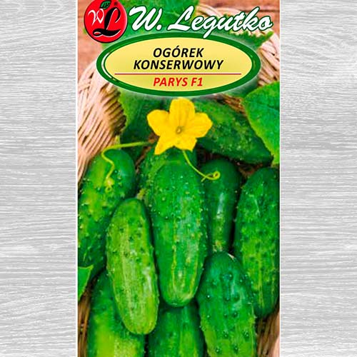 1 szt, Ogórek gruntowy konserwowy Parys F1 - Nasiona: Ilość w opakowaniu: 2 g