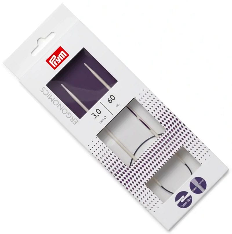 druty ze stalową żyłką 3" 60cm PRYM ERGONOMICS 215602