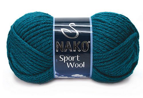 włóczka SPORT WOOL kolor: 2273 / morski