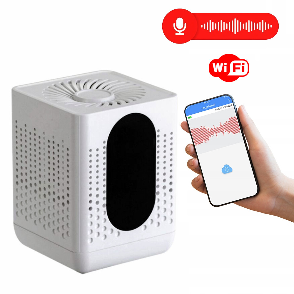 UKRYTY SZPIEGOWSKI DYKTAFON WIFI PODSŁUCH NAGRYWANIE DETEKCJA DO 7 MIESIĘCY