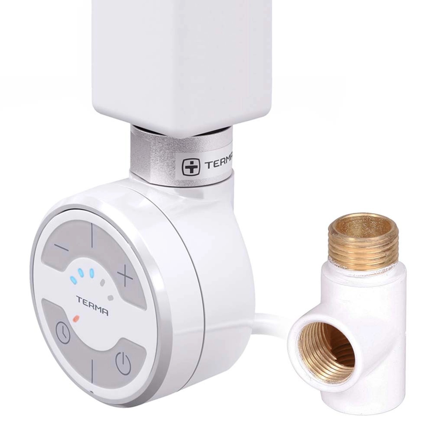 Grzałka grzejnika z regulacją temperatury MOA 600W biała