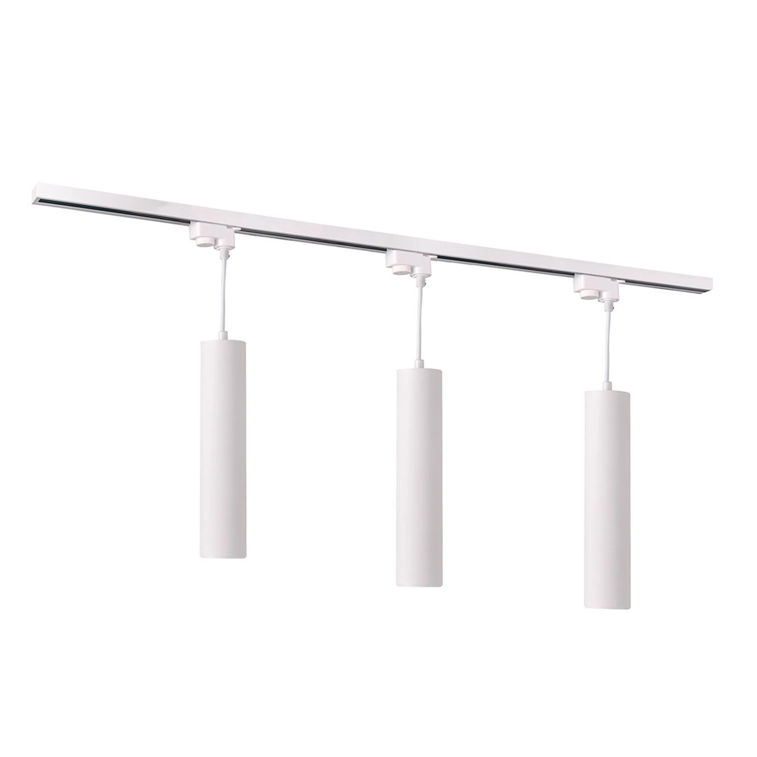 Goldlux Zestaw szynowy z lampami wiszącymi MARIBEL 3xGU10 biało-złoty