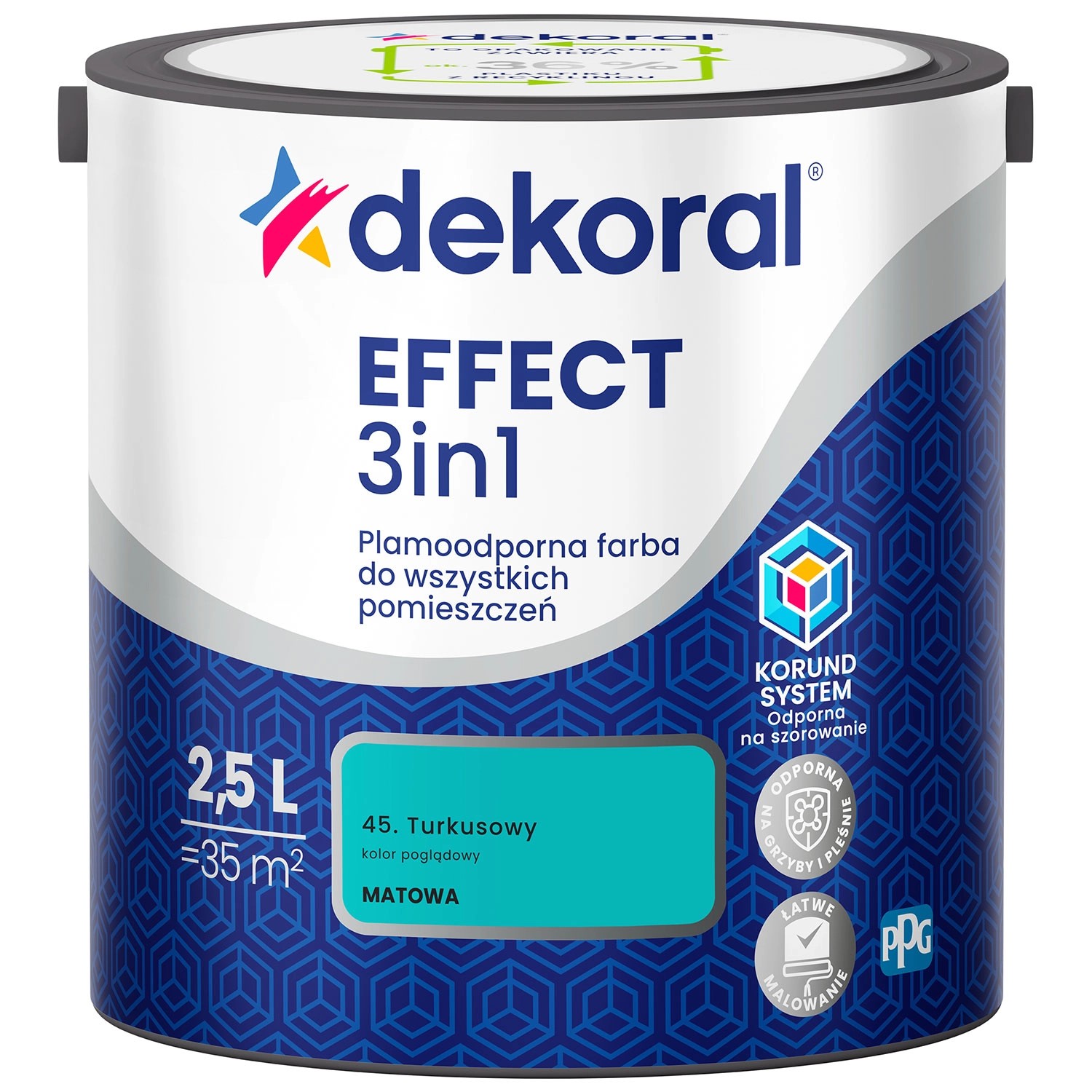 Farba Dekoral Effect 3w1 turkusowy 2,5l